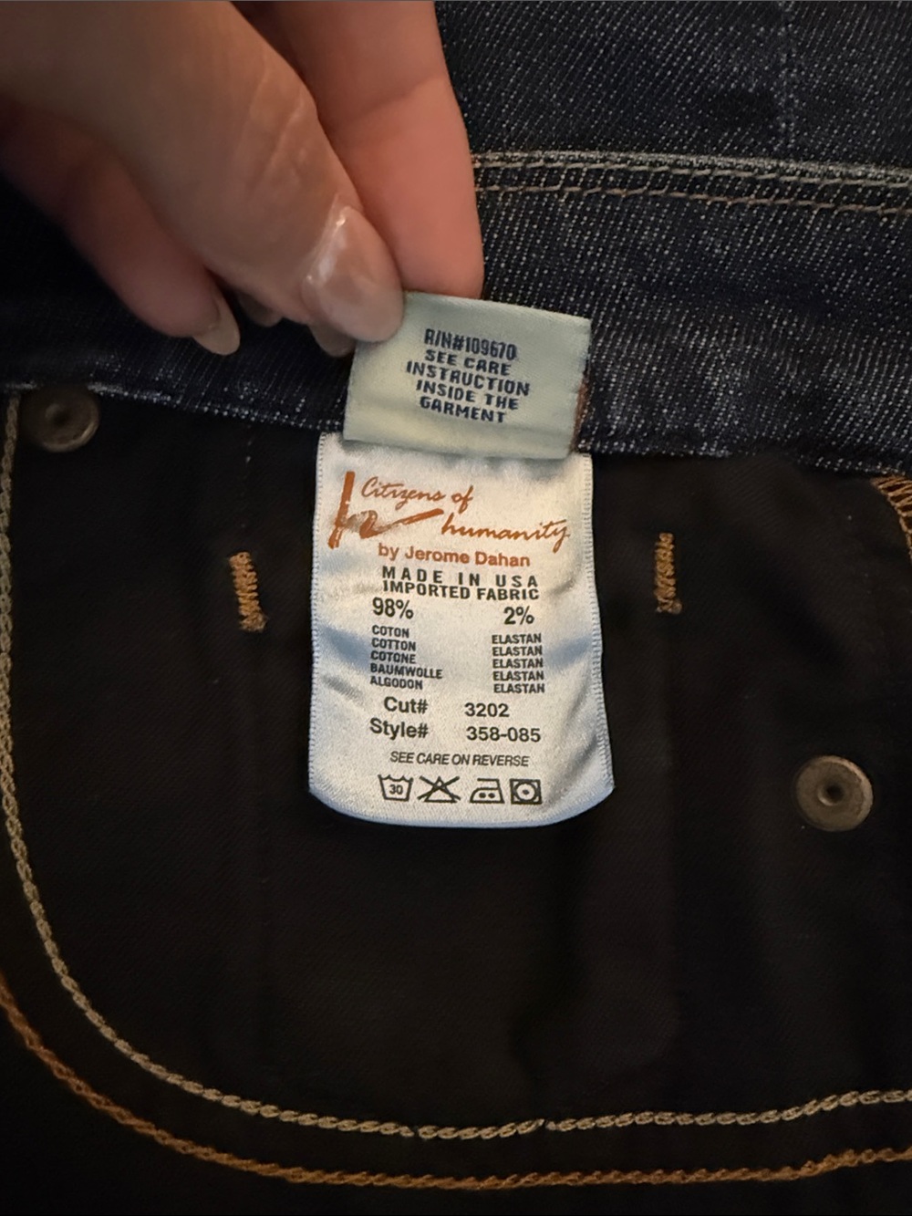 EUC-Citizens for Humanity Denim Skirt-Size 28 - Picture 7 of 9